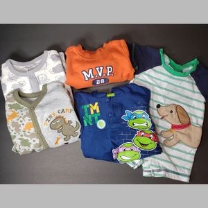 3 & 3-6 Month Lot TMNT, DINO, MVP Dad
